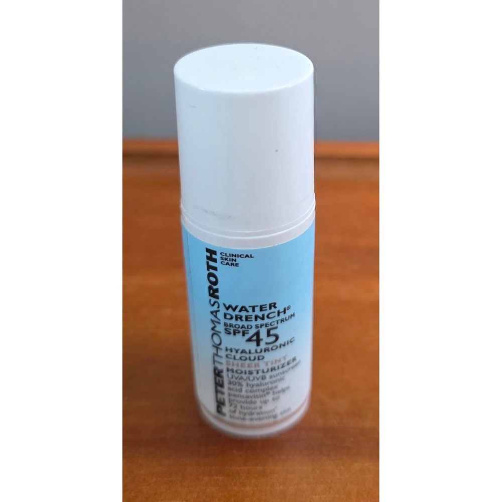 Peter Thomas Roth Water Drench Hyaluronic Cloud Sheer Tint SPF 45 5ml Travel Sz